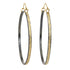 Chelsea Hoops - Large - 22k/18k Gold + Oxidized Silver - KMJ Kate Maller Jewelry Jewelry - Earrings