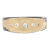 Peas in a Pod Cigar Band - 14k Gold, Oxidized Silver + VS White Diamonds - KMJ Kate Maller Jewelry Jewelry - Rings