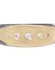 Peas in a Pod Cigar Band - 14k Gold, Oxidized Silver + VS White Diamonds