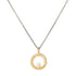 18ky Gold Petite Turning Aspen Charm Necklace - 18ky Gold, Oxidized Silver + VS White Diamond - KMJ Kate Maller Jewelry Jewelry - Necklaces