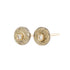 Tricia Stud Earrings - 22k/18k/14k Gold, Oxidized Silver + VS White Diamonds - KMJ Kate Maller Jewelry Jewelry - Earrings