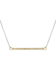 Terra Bar Necklace - 22k/18k/14k Gold + Oxidized Silver - KMJ Kate Maller Jewelry Jewelry - Necklaces