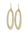 Elliptic Earrings - Medium - 22ky Gold, 18ky Gold + Oxidized Silver