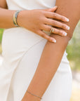 Dusted Bar + Link Bracelet - 22k Gold + Oxidized Silver - KMJ Kate Maller Jewelry Jewelry - Bracelets
