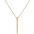 Hammered Gold Bar Necklace - KMJ Kate Maller Jewelry Jewelry - Necklaces