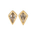 Cognac Rose Cut Kite Studs - 18ky + Reclaimed Diamonds - KMJ Kate Maller Jewelry Jewelry - Earrings