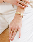 Winter Wonderland Cuff - 18ky + Diamonds