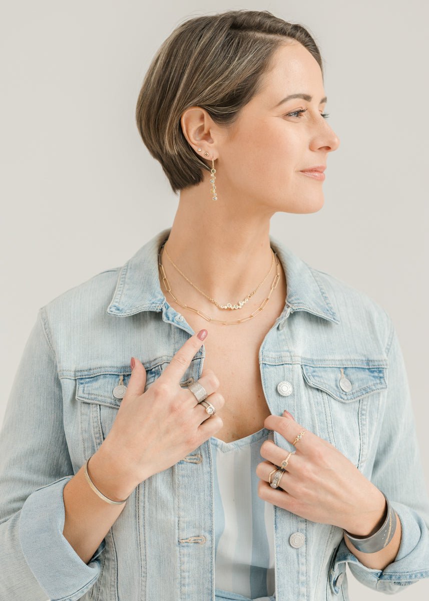 Diamond Bloom Earrings - Gold + Rose Cut Diamonds - KMJ Kate Maller Jewelry Jewelry - Earrings