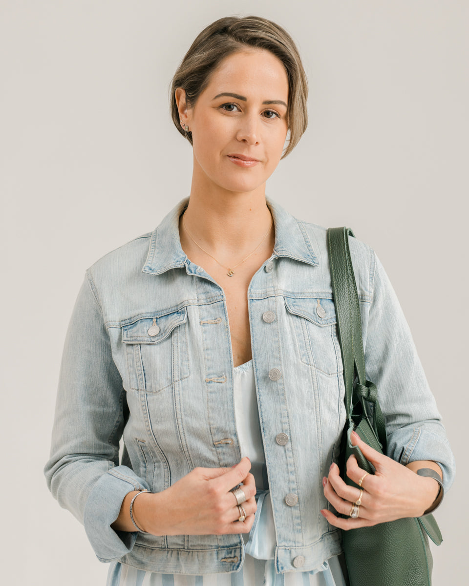 Alphabet Necklace 2.0 on 14ky Gold Chain - 22ky, 18ky, Oxidized Silver + VS Diamond