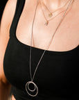 Alphabet Necklace 2.0 on 14ky Gold Chain - 22ky, 18ky, Oxidized Silver + VS Diamond