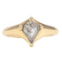 OOAK Dark Grey Kite Shaped Diamond Ring - 18k Gold - KMJ Kate Maller Jewelry Jewelry - Rings