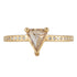 OOAK Champagne Trillion Shaped Diamond Ring - 18k Gold + Flush Set Diamond - KMJ Kate Maller Jewelry Jewelry - Rings