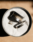 In Bloom Stacking Ring - Dusted Blooms - 22k Gold Dust, 18k Gold, Oxidized Silver + Reclaimed Diamonds