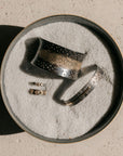 Classic Aspen Cuff - 18k gold, Oxidized Silver + Reclaimed Diamonds