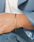 Peas in a Pod Bracelet- 14k Gold, Oxidized Silver + VS White Diamonds