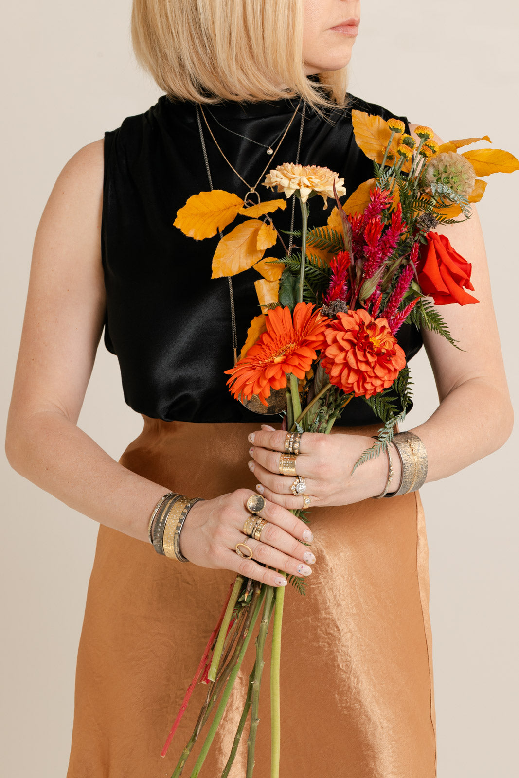 Classic Aspen Cuff - 18k gold, Oxidized Silver + Reclaimed Diamonds