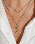 Blossom Drop Necklace - 22k/14k Gold + Oxidized Silver - KMJ Kate Maller Jewelry Jewelry - Necklaces