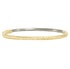 Timeless Hinged Bangle (18k Gold + Silver Half) - 18ky, Oxidized Silver + VS Diamonds - KMJ Kate Maller Jewelry Jewelry - Bracelets