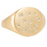 18k Gold Scattered Diamond Signet - 18ky + VS Diamonds - KMJ Kate Maller Jewelry Jewelry - Rings