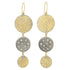 Dusted Scattered Diamond Drop Earrings - 22k/18ky Gold, Oxidized Silver + Diamonds - KMJ Kate Maller Jewelry Jewelry - Earrings