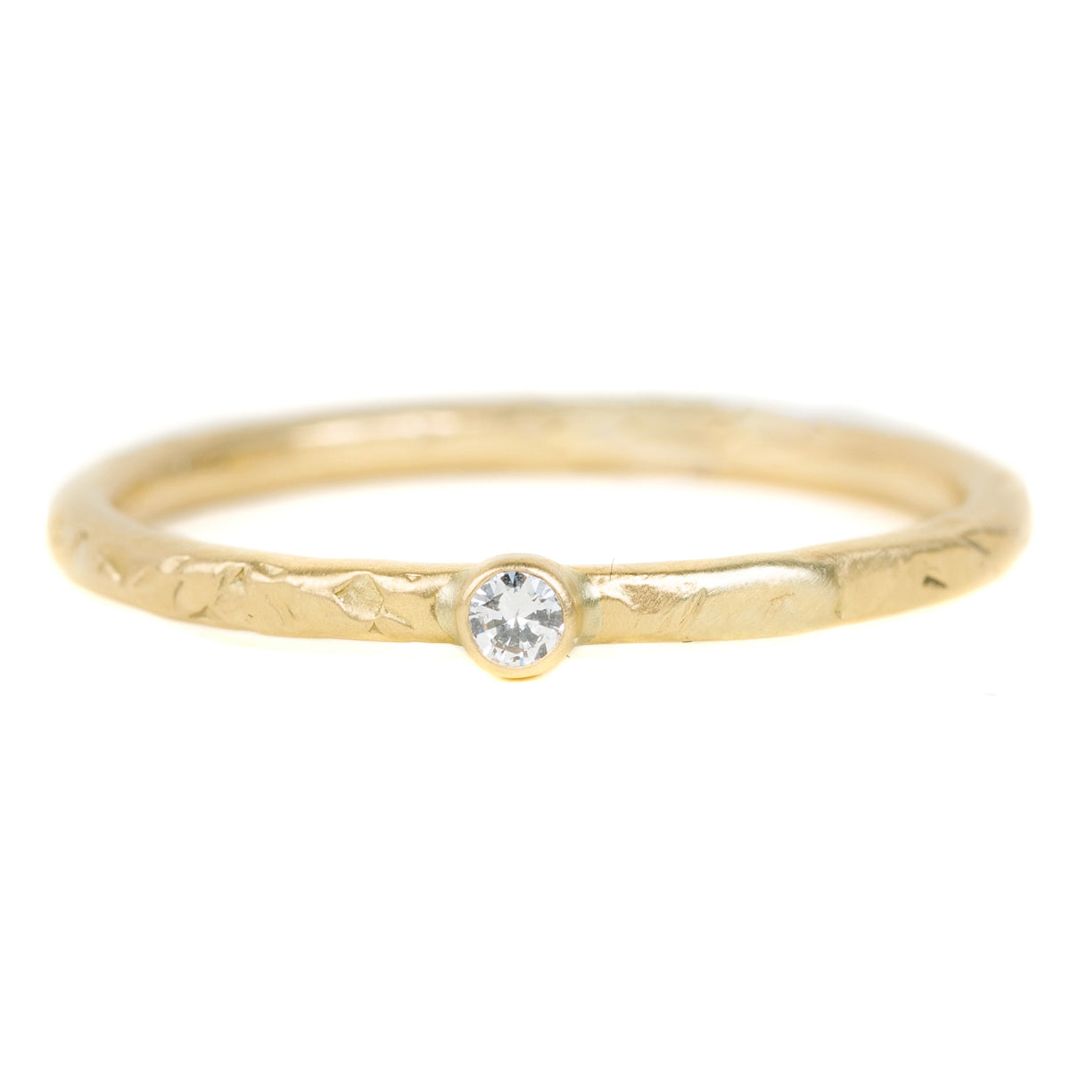 Goldyn Stacker Band - 18k Gold + Reclaimed Diamonds