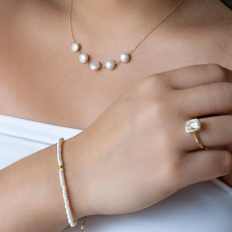 Single Wrap Gemstone Bracelet - 14k Yellow Gold + Turquoise