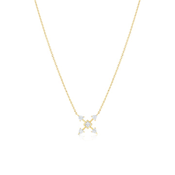 Dainty Pure Energy Necklace - 18k Gold + Diamonds