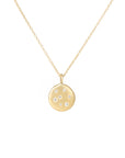 Golden Disc Necklace - 18k gold + Reclaimed Diamonds