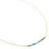 Turquoise Centre Gemstone Necklace - 18k Gold + Turquoise - 16" - KMJ Anne Sportun