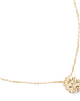 Medium Diamond Cluster Necklace - 18k Yellow Gold