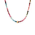 Natural Gemstone Boulder Bead Necklace - 18ky + Watermelon Tourmaline - KMJ Anne Sportun Jewelry - Necklaces