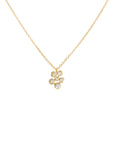 Small Flower Cluster Festival Necklace - 18k Yellow Gold