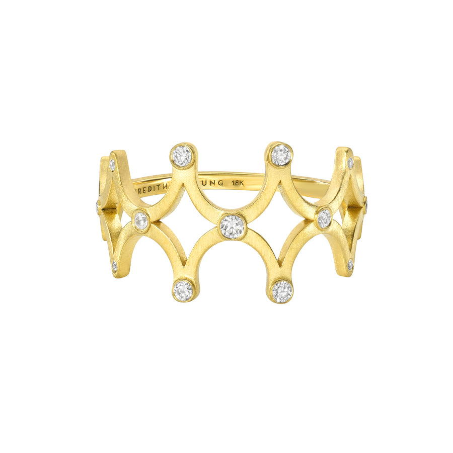 Universal Energy Ring - 18k Gold + Diamonds, Size 7.25