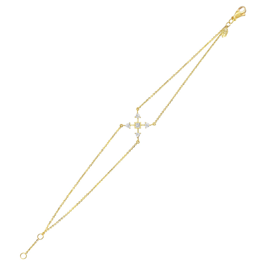 Dainty Pure Energy Bracelet - 18k Gold + Diamonds