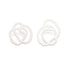 Asymmetrical Pearl Sketch Studs - Small, Cream - KMJ Ashley Buchanan Jewelry - Earrings