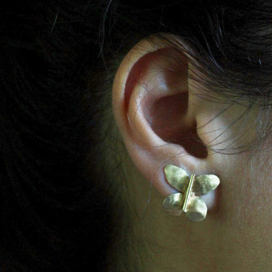 Petite Butterfly Earring - Gold-Fill + Bronze