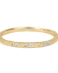 Aspen Wedding Stackers with Diamonds - 18ky Gold, 14kpw Gold + VS Diamonds