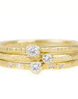 Goldyn Stacker Band - 18k Gold + Reclaimed Diamonds