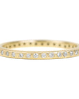 Eternity Diamond Band - 18k Gold, 14kpw Gold + VS Diamonds + Black Diamonds