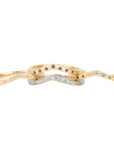 Tiara Shadow Band - 18ky Gold + Colored Diamonds