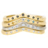 Tiara Shadow Band - 18ky Gold, 14kpw Gold + VS Diamonds, Black Diamonds - KMJ Kate Maller Jewelry Jewelry - Bridal