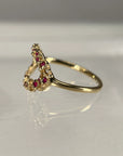 Delicate Oval Ring - 14ky Gold + Diamonds