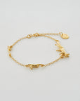 Fox, Rabbit & Mouse Chase Bracelet - 22k Gold over Sterling Silver