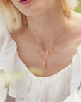 Sitting Bunny Necklace - 22k Gold over Sterling Silver