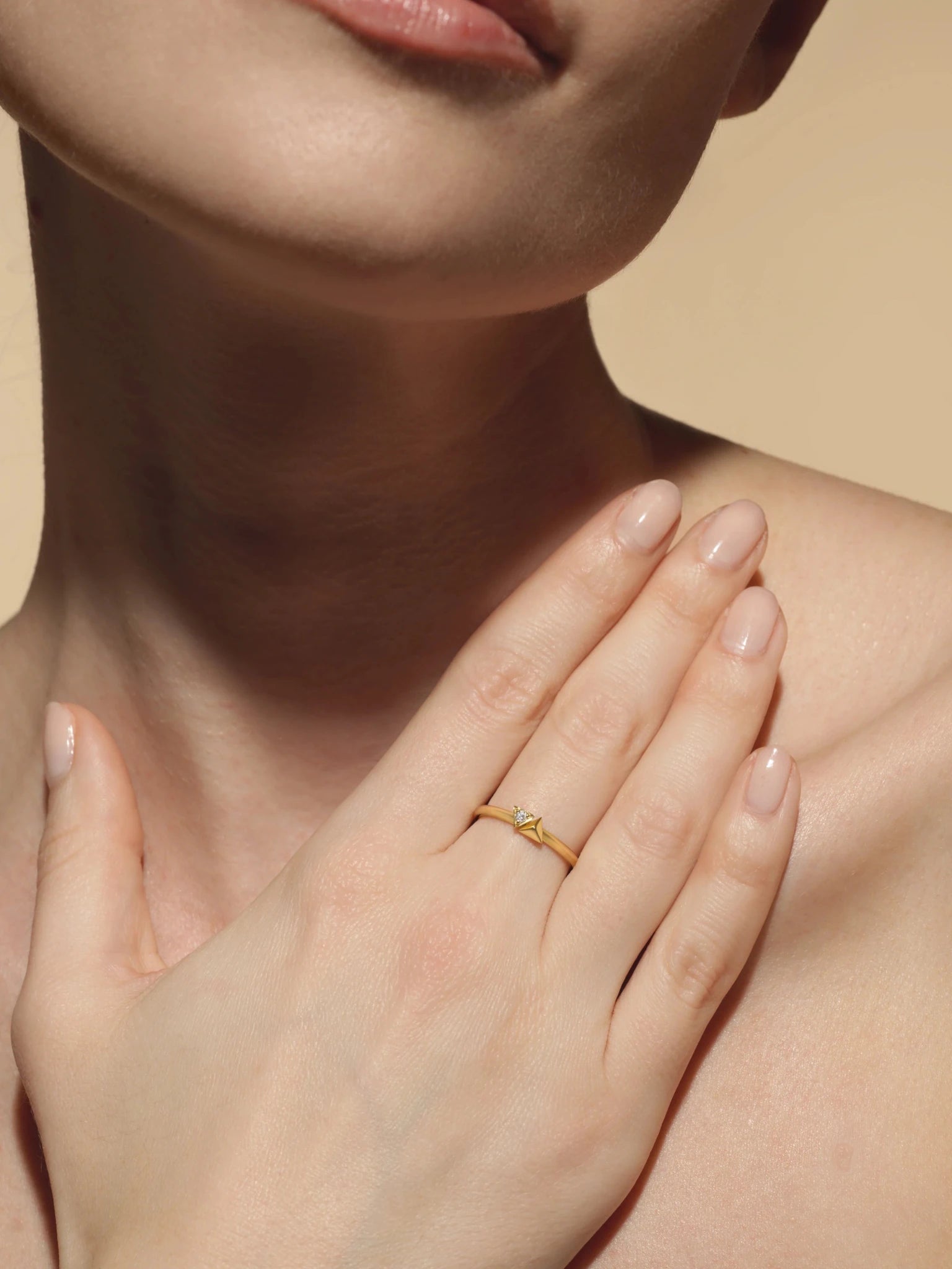 Summit Triangle Ring - 18k Gold + Diamonds - KMJ Meredith Young Jewelry Jewelry - Rings