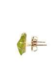 Peridot Medium Stone Studs - 14ky Gold