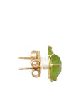 Peridot Medium Stone Studs - 14ky Gold