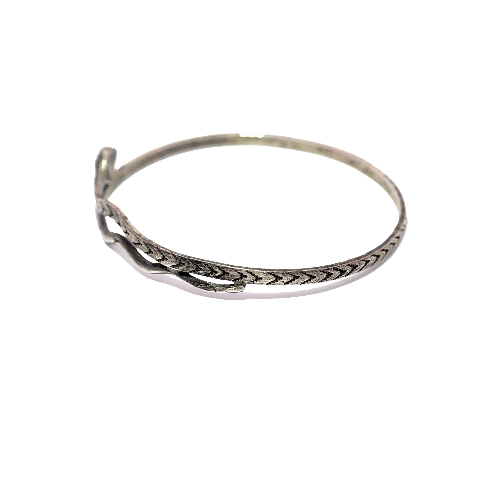 Eternal Serpent Bangle - Sterling Silver