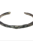 Black Diamond Molten Cuff - Oxidized Silver + Black Diamonds