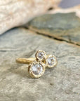 Constellation Ring - 14k Gold + White Sapphire